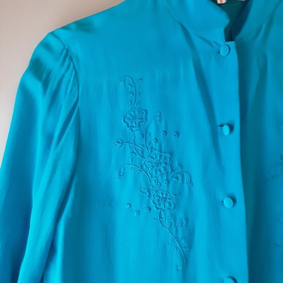 Hand Crafted Blue Pantsuit - Picture 5 of 16